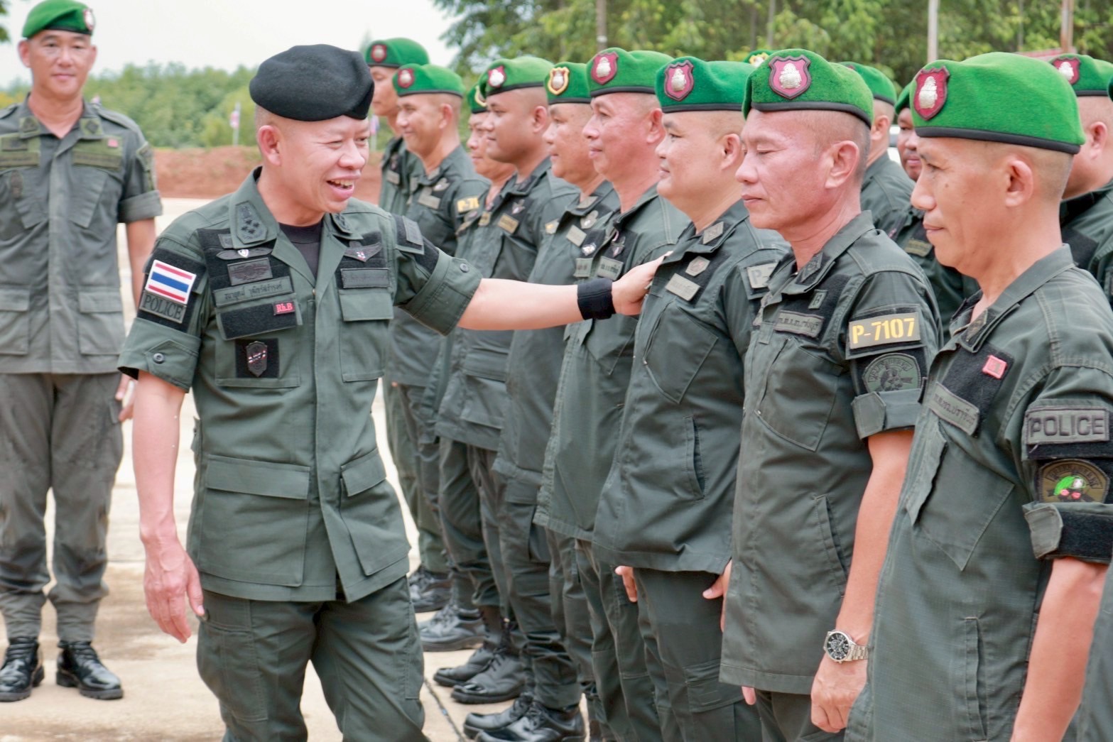 ที่ปรึกษาพิเศษ ตร.ตรวจเยี่ยมบำรุงขวัญและอำลาหน่วย  นปพ.กก.สส.ภ.จว.ปราจีนบุรี
