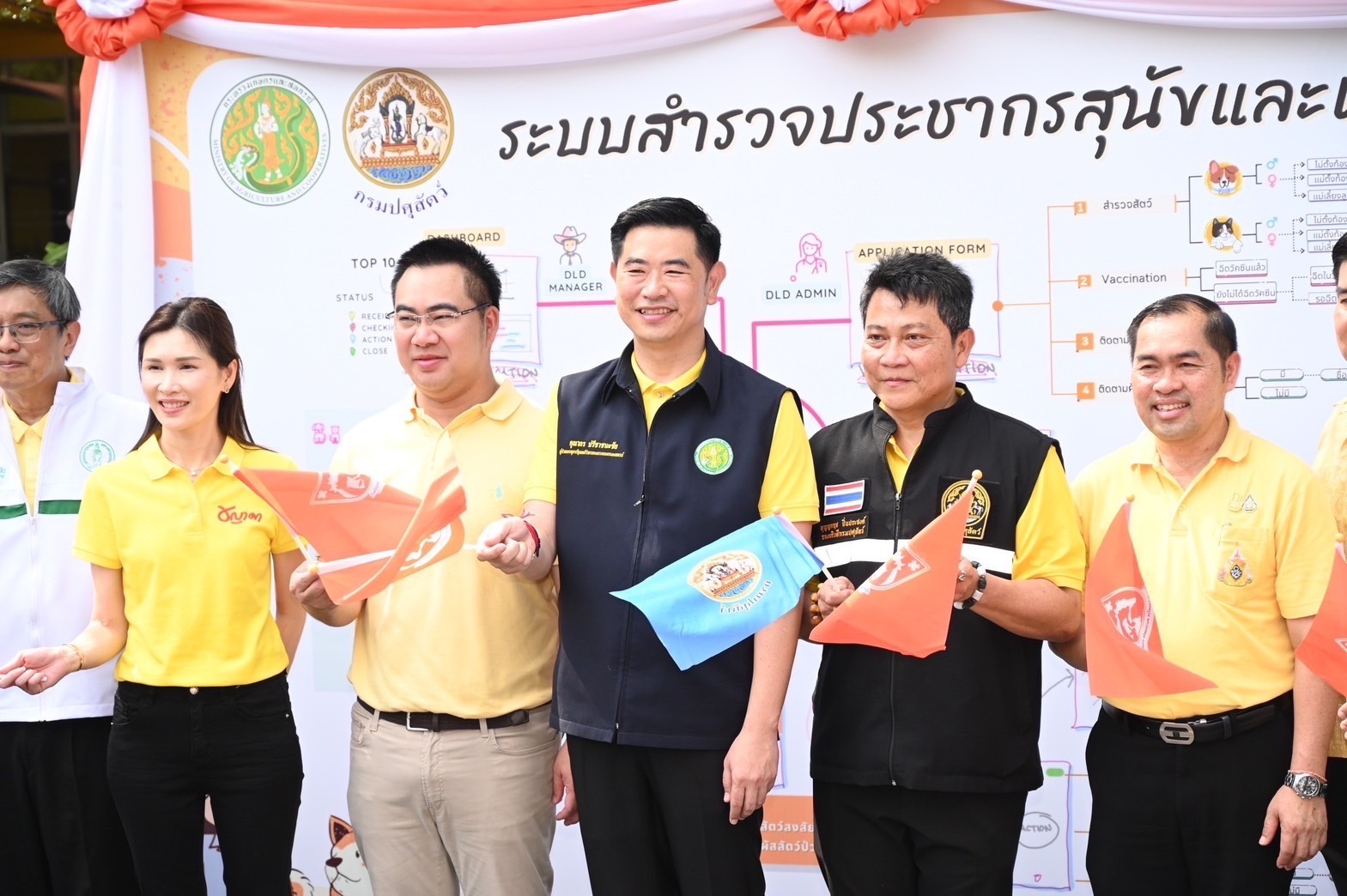 "กรมปศุสัตว์"  Kick Off กทม.ฉีดวัคซีน "โรคพิษสุนัขบ้า"  นำร่องเทคโนโลยี App เก็บข้อมูลสัตว์ 