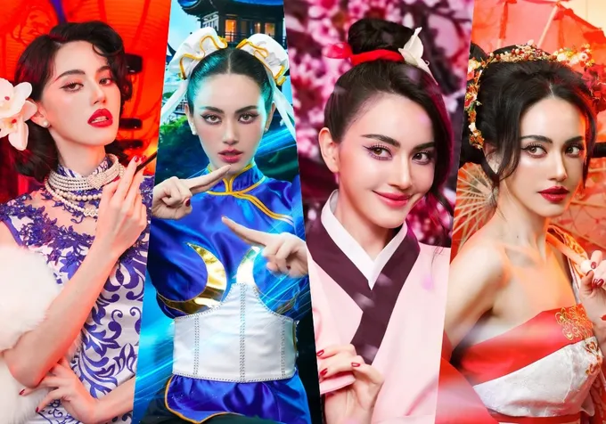 ทำถึง! "ใหม่ ดาวิกา" เสิร์ฟ 4 ลุค "ตรุษจีน" สุดปัง