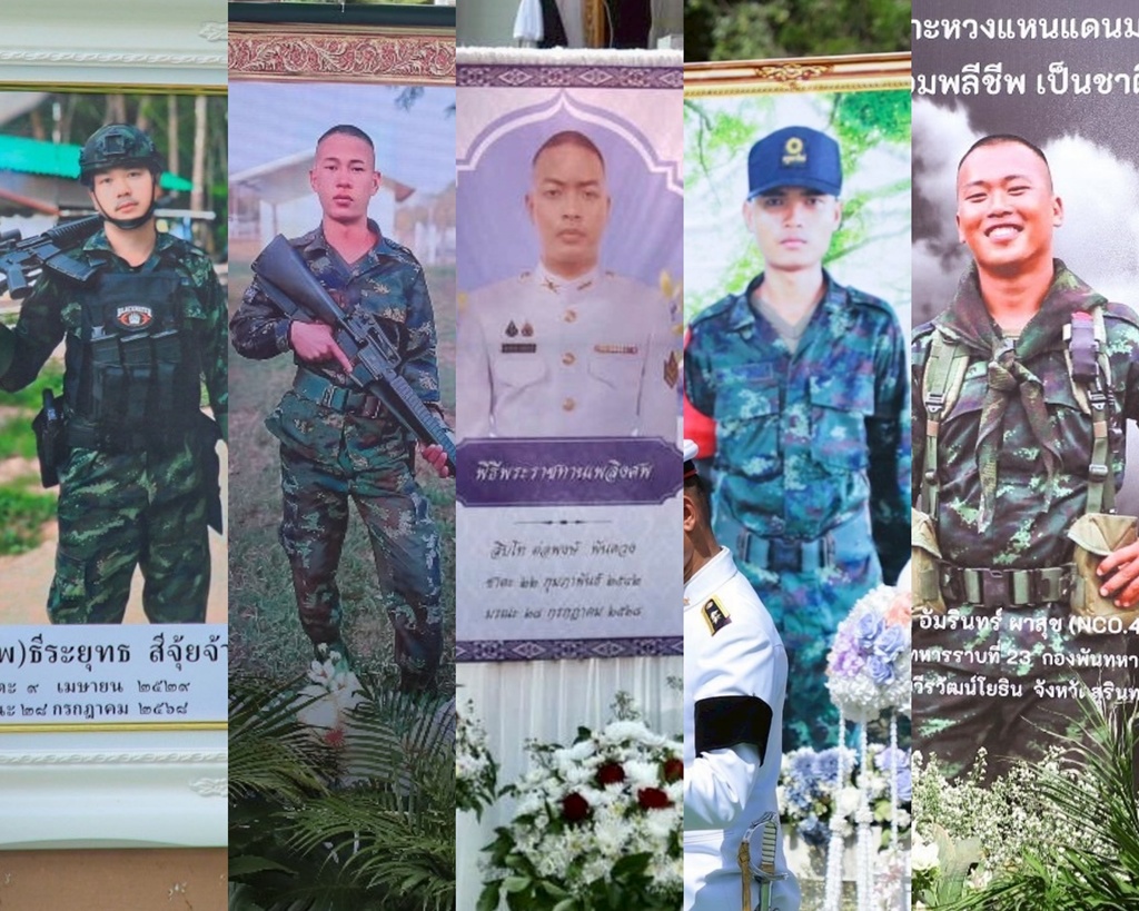 สดุดีทหารกล้า! ทบ.จัดพิธีพระราชทานเพลิงศพ 5 วีรชน พร้อมบำเหน็จ-เลื่อนยศ สมเกียรติ