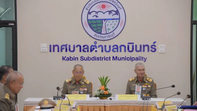 องคมนตรี ติดตามโครงการพัฒนาแหล่งน้ำอันเนื่องมาจากพระราชดำริ จังหวัดปราจีนบุรี