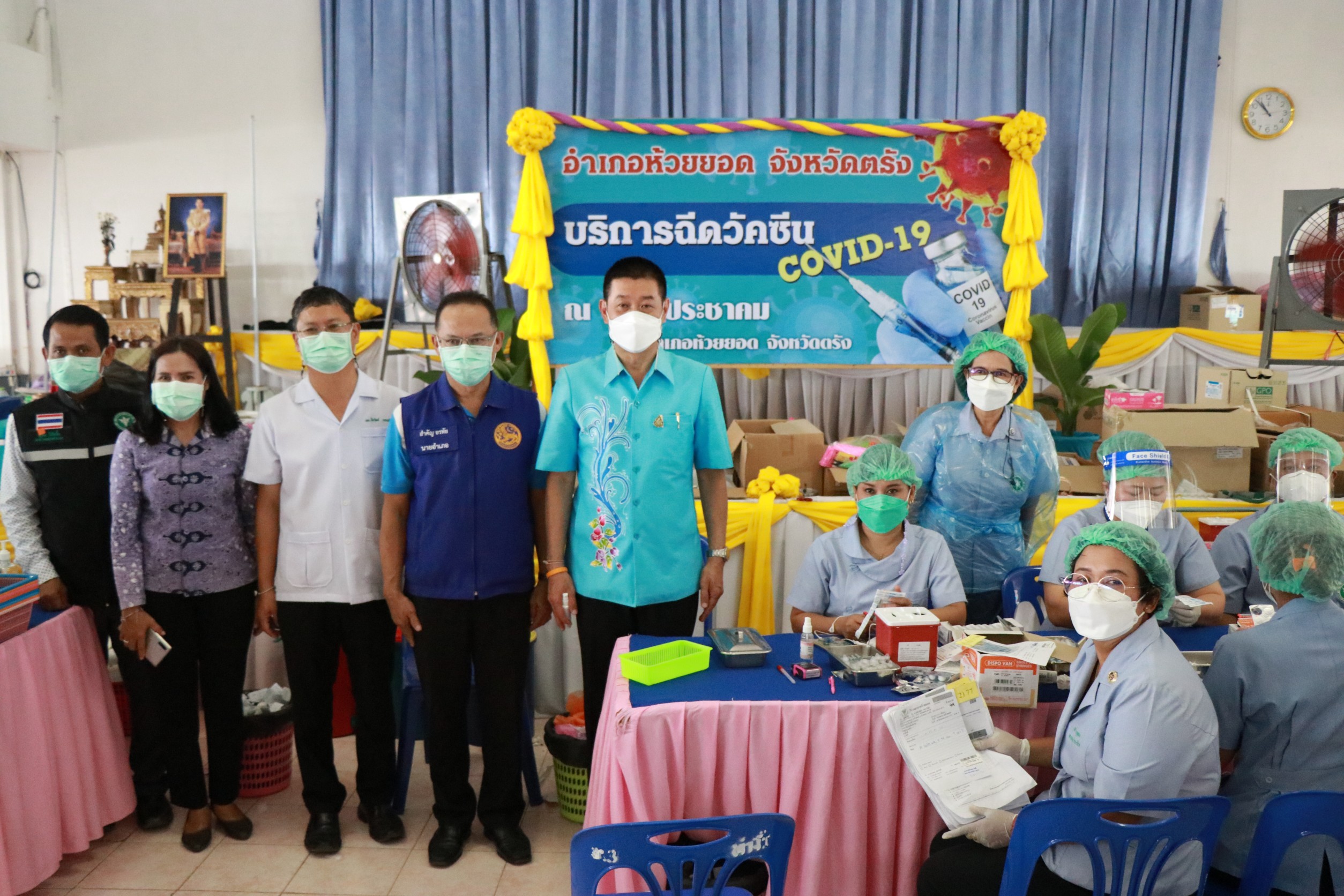 ตรังฉีดวัคซีนไปแล้วกว่า 31% สูงสุดในเขต 7 จังหวัดภาคใต้ตอนล่าง
