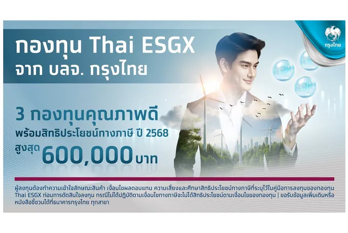 Krungthai CIO มอง Thai ESG ทางเลือกการลงทุนยั่งยืน สร้างผลตอบแทนจังหวะตลาดหุ้นไทยฟื้นตัว