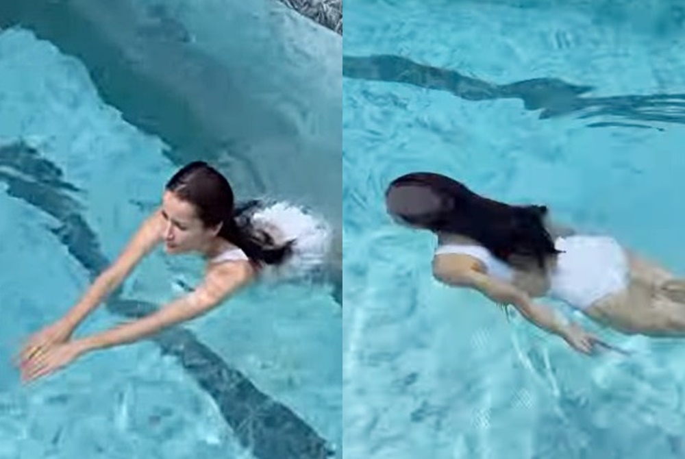 "แอน ทองประสม" โชว์ลีลาว่ายน้ำพร้อมแชร์เรื่องราวดีๆ