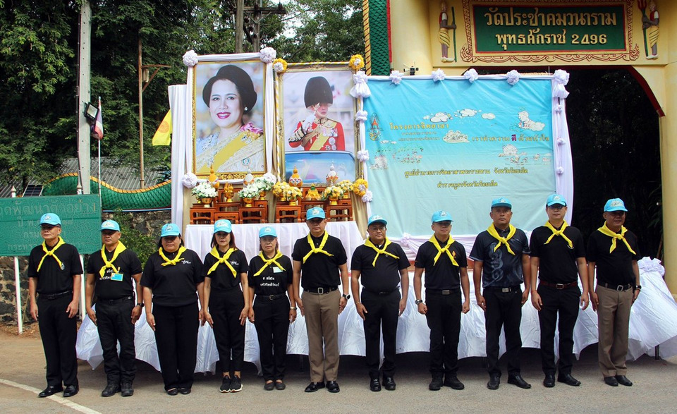 ร้อยเอ็ดระดมจิตอาสาปรับภูมิทัศน์วัดป่ากุง ผู้ว่าฯ นำทำความสะอาด–พัฒนาวัดตามโครงการจิตอาสาพระราชทาน