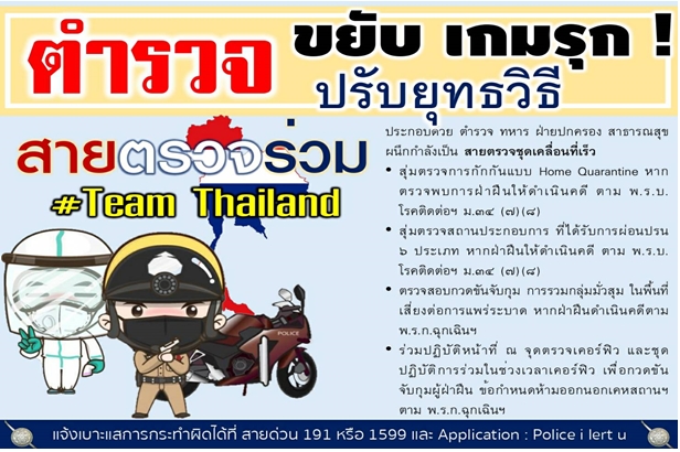 ตร.กำหนดมาตรการบังคับใช้กฎหมายในช่วงสถานการณ์การแพร่ระบาดของโควิด-19