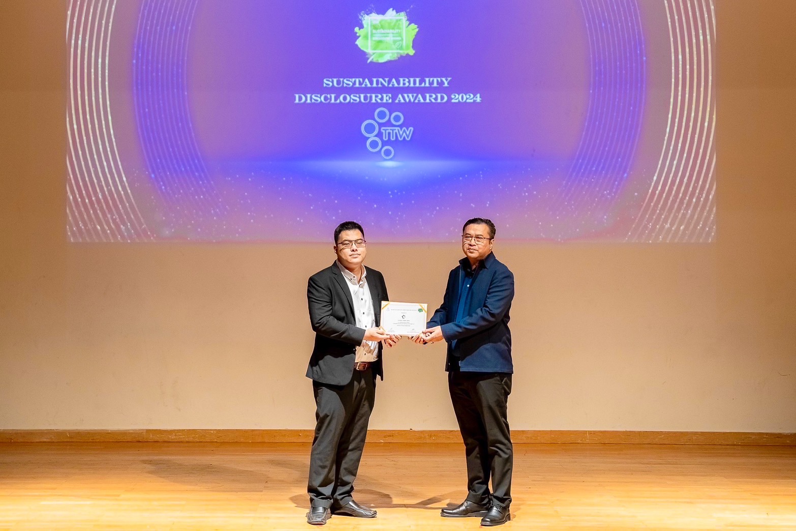 TTW รับรางวัลเกียรติคุณ Sustainability Disclosure Award 2024 ต่อเนื่องปีที่ 6 ตอกย้ำความโปร่งใสด้านการเปิดเผยข้อมูลความยั่งยืนต่อสาธารณชน