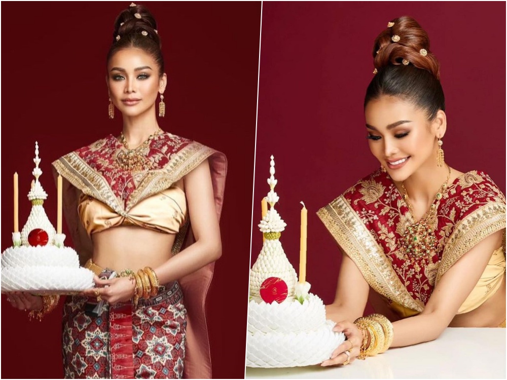 งามสง่ามหาชน! 'อิงฟ้า' ในชุดนางนพมาศ