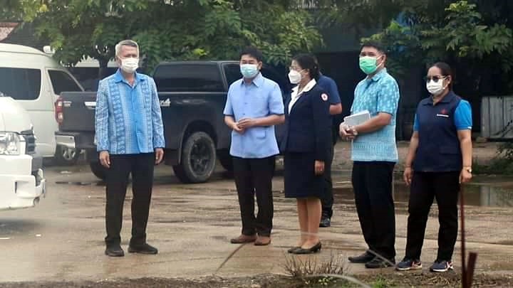 นอภ.แม่สอด ต้อนรับ พ่อเมืองตาก ลงพื้นที่ติดตามสถานการณ์แม่น้ำเมย