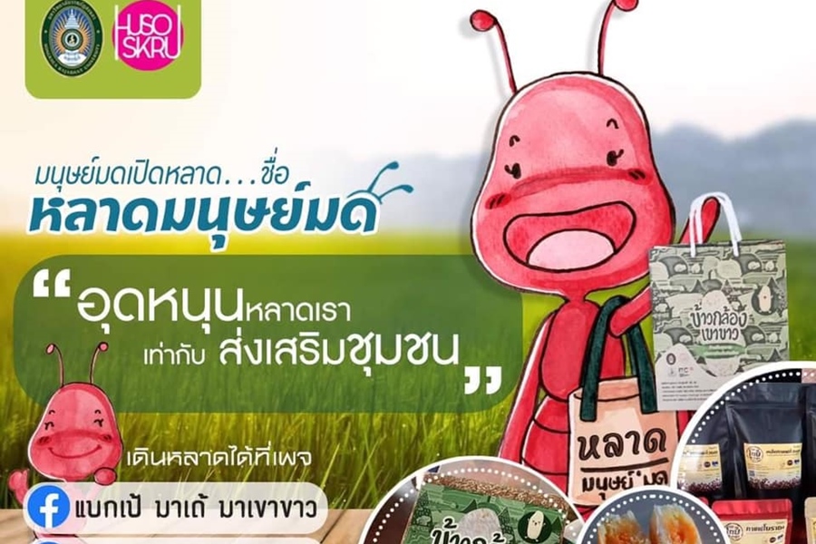 "มรภ.สงขลา" เปิดตัว “หลาดมนุษย์มด”     ตลาดนัดชุมชน เพิ่มช่องทางขายสินค้าของดีสตูล