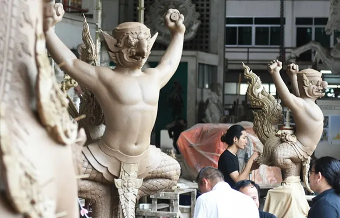 ปั้นกายวิภาคประติมากรรมพระเมรุมาศร.9