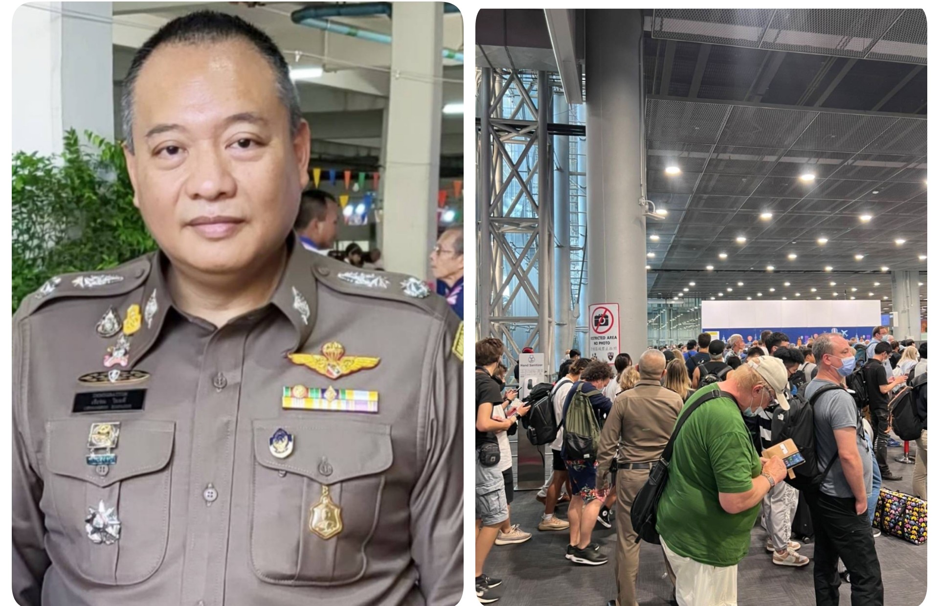 โฆษก ตม.เผยภาพจริงแน่นสุวรรณภูมิ สั่งมาตรการรับนักท่องเที่ยว