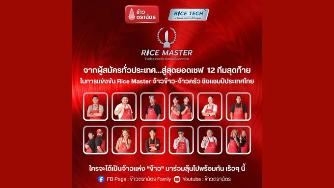 การยกระดับอุตสาหกรรม “ข้าว” ให้กลายเป็นพระเอกของทุกเมนู ชิงรางวัลมูลค่ารวมกว่า 2.5 แสนบาท 