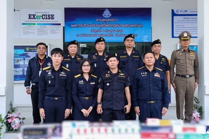 กรมสรรพสามิต รุกตามระดับความเสี่ยงพื้นที่บูรณาการ สกัดบุหรี่ผิดกม.กว่าแสนซองในพื้นที่นครราชสีมา ตัดวงจรก่อนถึงผู้บริโภค