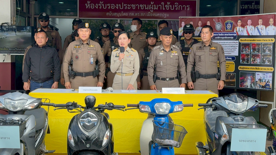 นครปฐมเอาจริง! จับ 24 เยาวชนซิ่งป่วนเมือง เปิดยุทธการสยบแว้น 