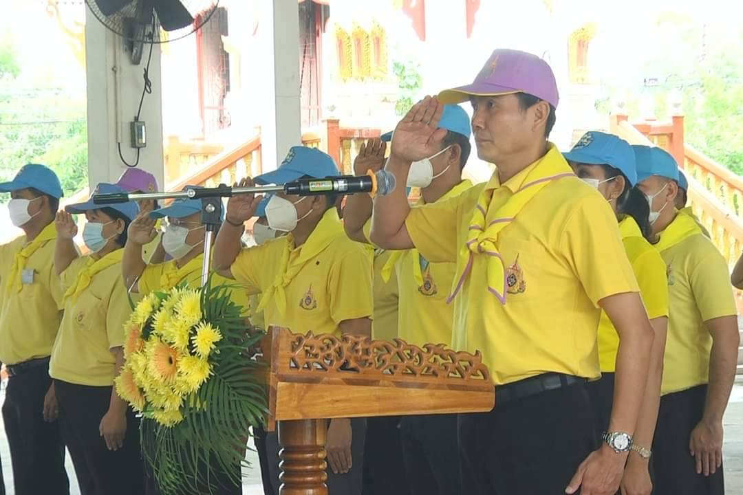 อบต.โคกกระเทียมจัดกิจกรรมจิตอาสาพัฒนาปรับภูมิทัศน์ทำความสะอาด ศาสนสถาน 