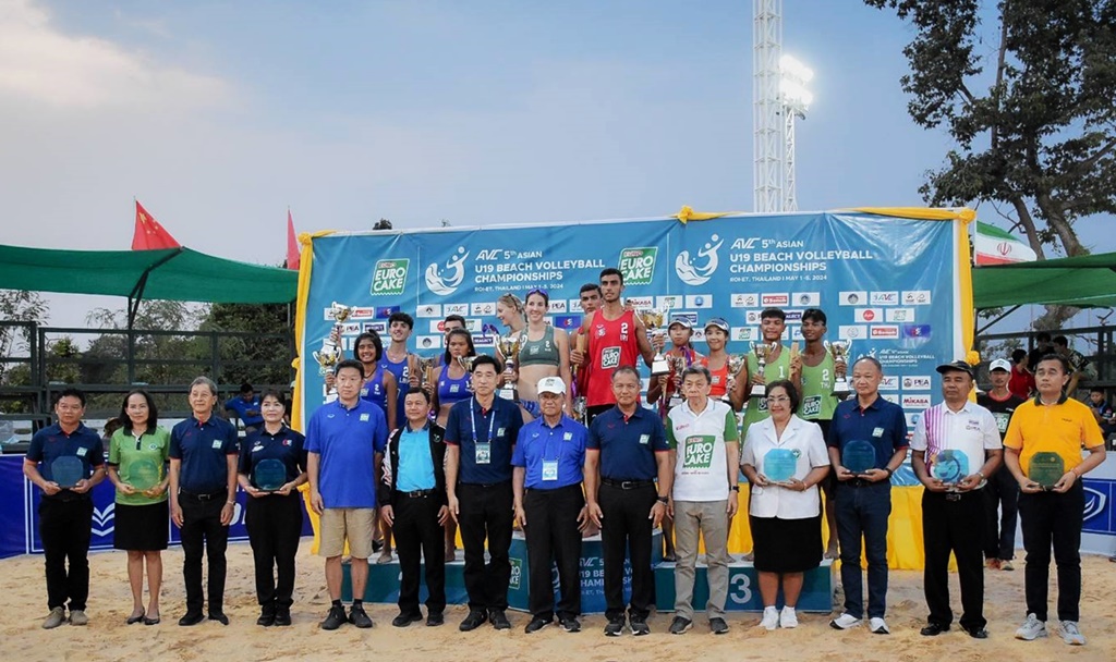 "อิหร่าน-ออสเตรเลีย" แชมป์วอลเลย์บอลชายหาดนานาชาติ  “EURO Cake” 5th Asian U19 Beach Volleyball Championships