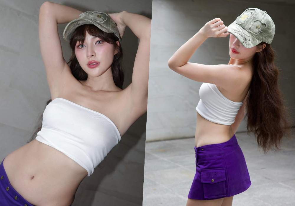  ลุคนี้เกินต้าน! “จันจิ” ฟาดเกาะอก -กระโปรงม่วงสุดแซ่บ อวดเอวเอส