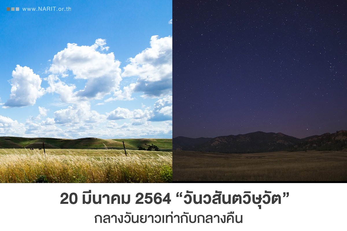 วันเสมอภาค 20 มี.ค.นี้          “วันวสันตวิษุวัต” กลางวันยาวเท่ากลางคืน 