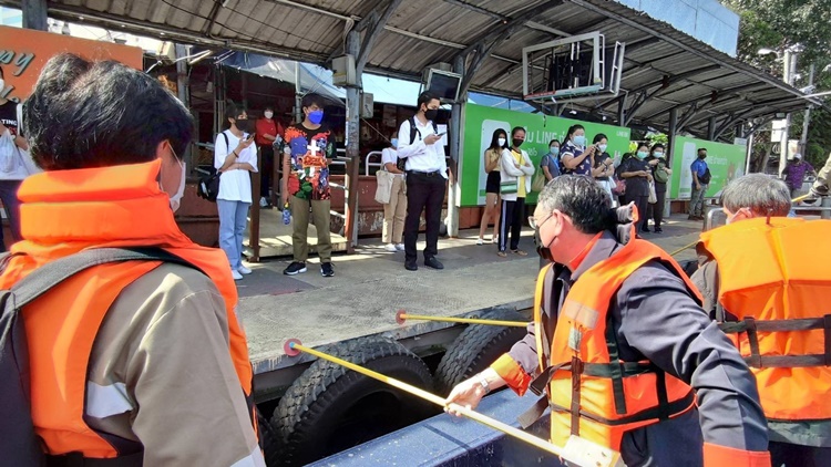   MEA ลงพื้นที่ตรวจสอบระบบไฟฟ้าเพื่อความปลอดภัย ของประชาชนท่าเรือริมคลองแสนแสบ