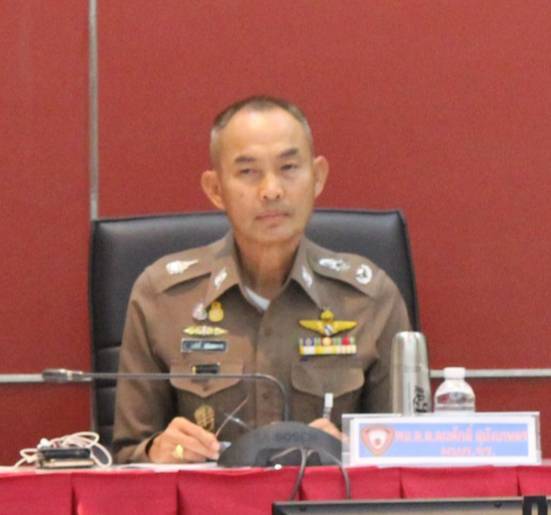 ผกก.ฝอ.บก. จร.ตรวจเยี่ยมให้กำลังใจพลตำรวจฝึกซ้อมสวนสนามถวายสัตย์ปฏิญาณ