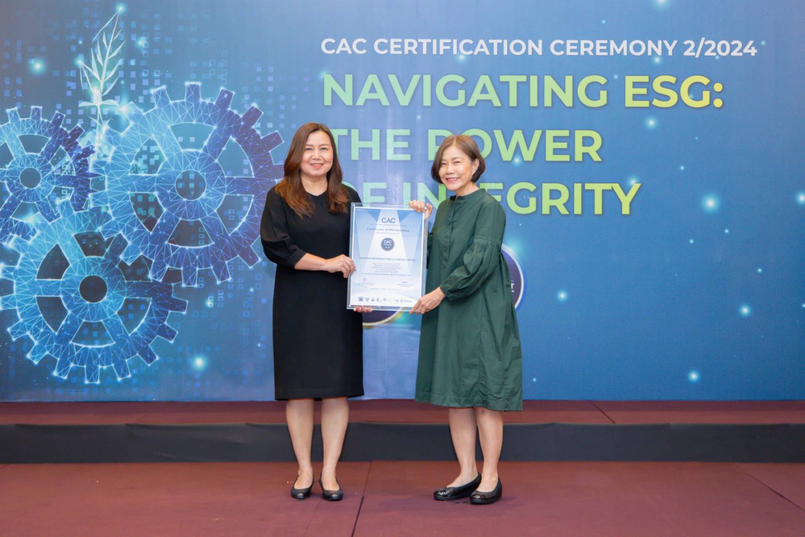 กรุงเทพประกันภัยยึดมั่นความเป็นองค์กรโปร่งใส รับประกาศนียบัตรรับรองจาก CAC  