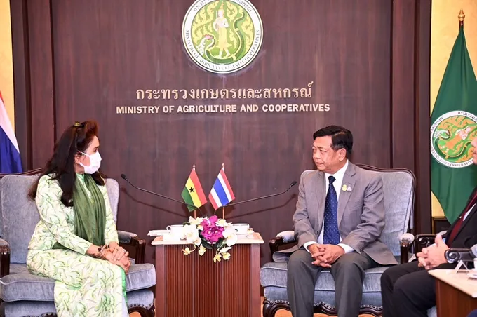 ไทย-กานา ขยายความร่วมมือด้านการเกษตร ชื่นชม "ศาสตร์พระราชา-โครงการพระราชดำริฯ" ต้นแบบพัฒนาอย่างยั่งยืน
