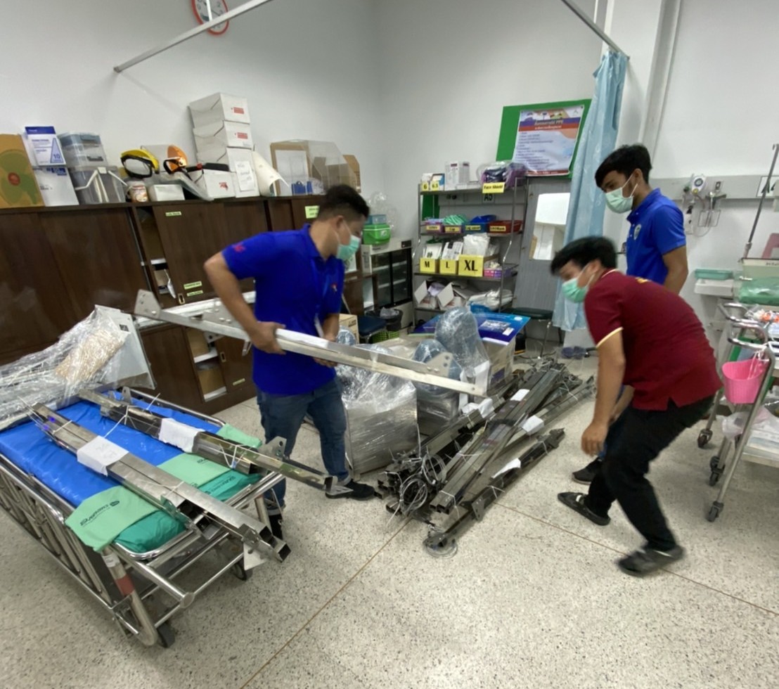 สถาบันวิจัยแสงซินโครตรอนส่งห้องความดันลบสู้โควิด-19 ในพื้นที่แดงเข้มนครศรีธรรมราช