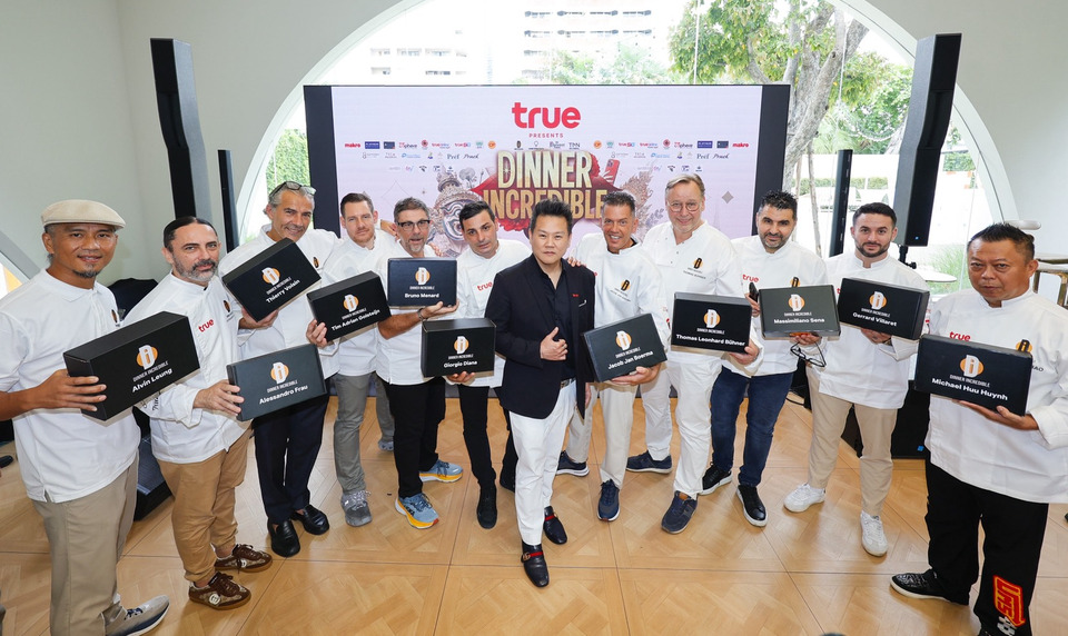 TRUE PRESENTS DINNER INCREDIBLE THAILAND 2026 เปิดกล่องปริศนาวัตถุดิบไทย ดึง 12 เชฟโลก 21 ดาวมิชลิน รังสรรค์เมนูสู่เวทีโลก