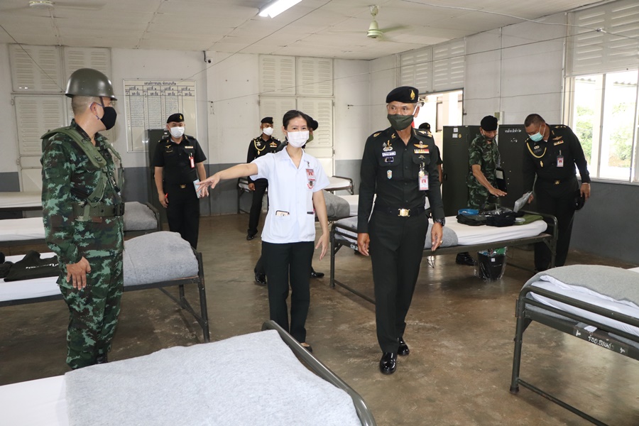 ผบ.มทบ.37 ตรวจความพร้อมสถานที่หน่วย มทบ.37 พร้อมวางมาตรการควบคุมสถานการณ์โควิด