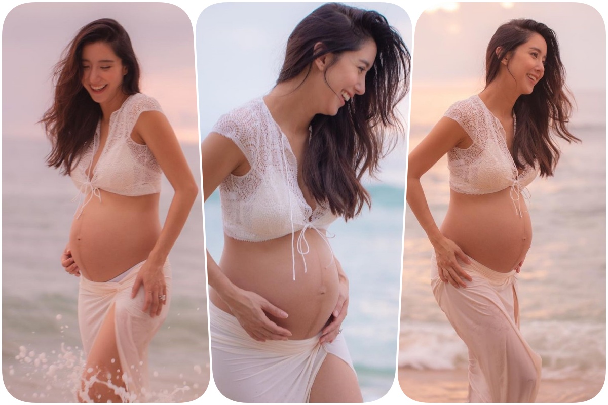ว่าที่คุณแม่ 'ไอซ์ อภิษฎา' อวดความแซ่บ สูดอากาศริมทะเลภูเก็ต