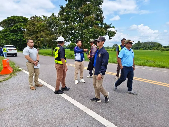 ป.ป.ช.สกลนคร ลงพื้นที่ติดตามสร้างทางหลวง 2218 วาริชภูมิ-กุดบาก งบ 399 ล.