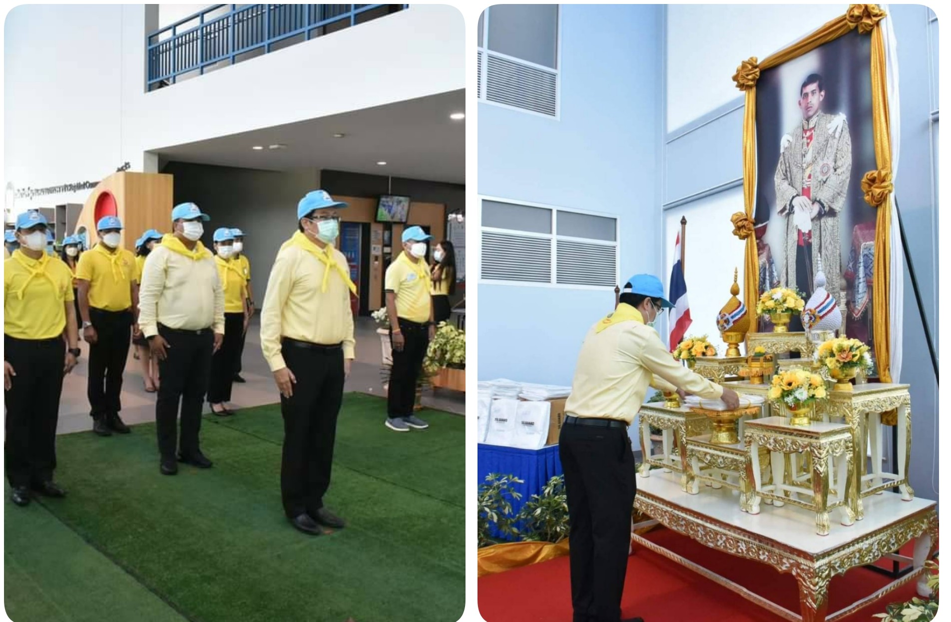 อธิการบดี มรส. ร่วมพิธีรับมอบชุด PPE พระราชทาน เพื่อส่งมอบให้แก่โรงพยาบาลสนามเครือข่าย อว.