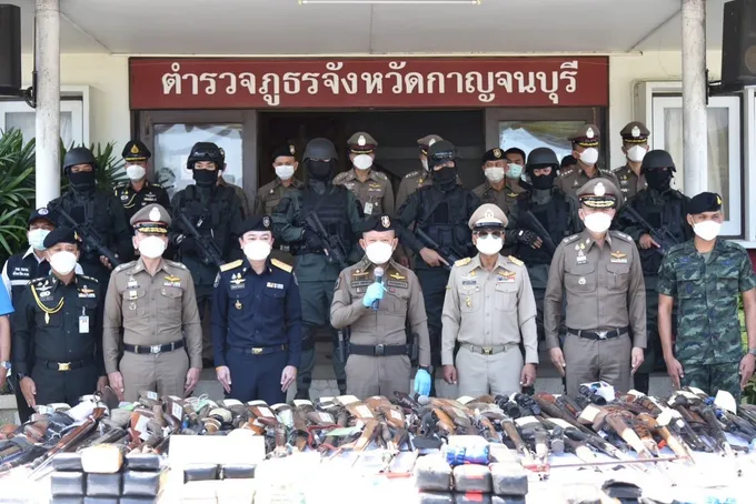 เจดีย์ 1จับกลุ่มเครือข่ายยาเสพติด จ.กาญจนบุรี
