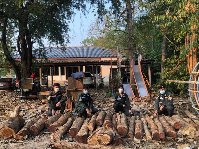 ปทส.จับโรงสับไม้​ ข้อหาครอบครองไม้หวงห้าม