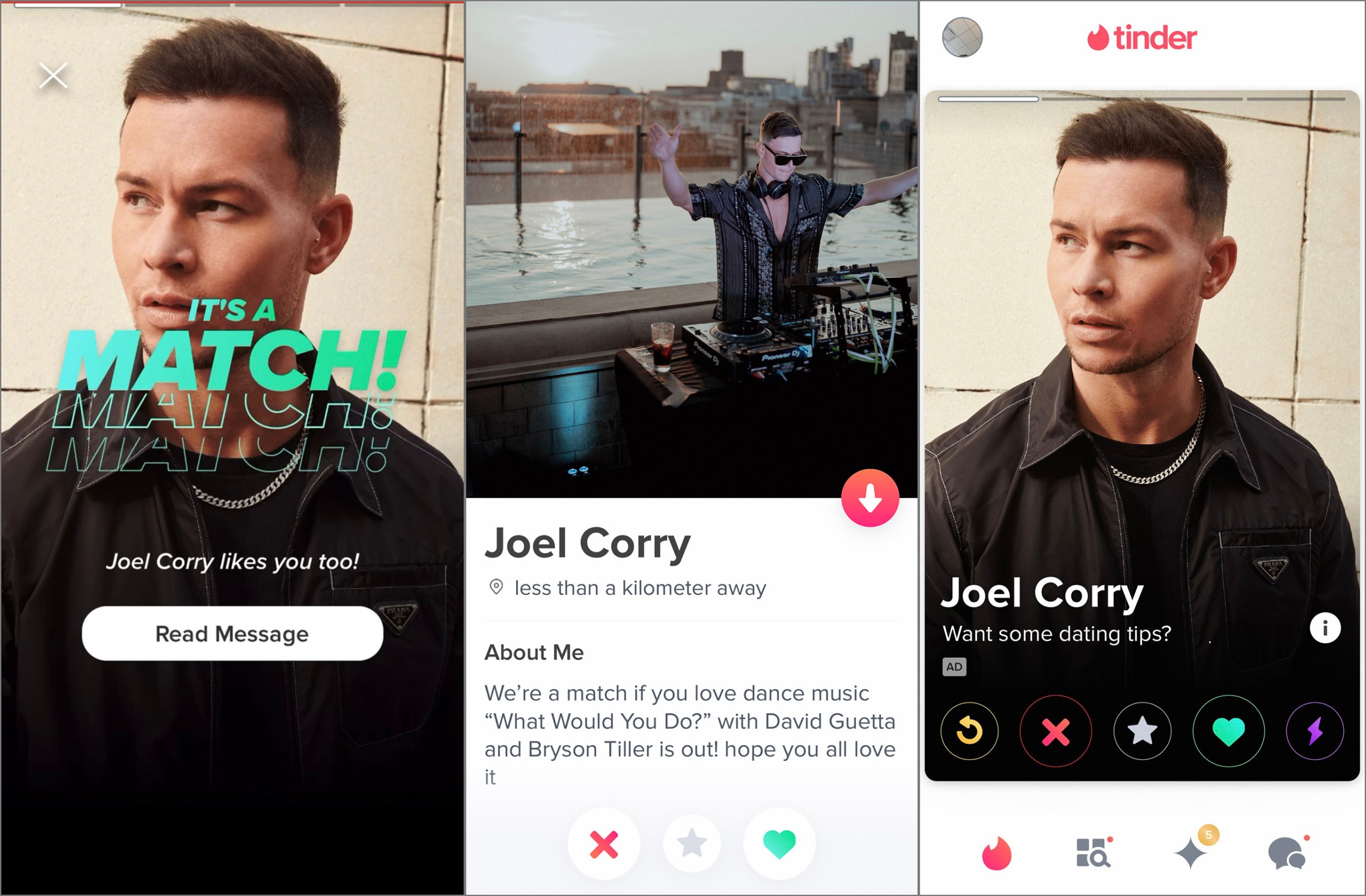 หาคู่ Match ผ่านคอนเทนท์สุดปังของ โจเอล คอร์รี Tinder จับมือ Warner Music ส่งคอนเทนท์ของ โจเอล คอร์รี แบบเอ็กซ์คลูซีฟ