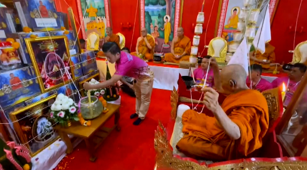 ส่องเลขเด็ด "ดามพ์ ดัสกร" พิธีพุทธาภิเษกพระปิดตากนกข้างมงคลเศรษฐี "หลวงปู่ธูป"