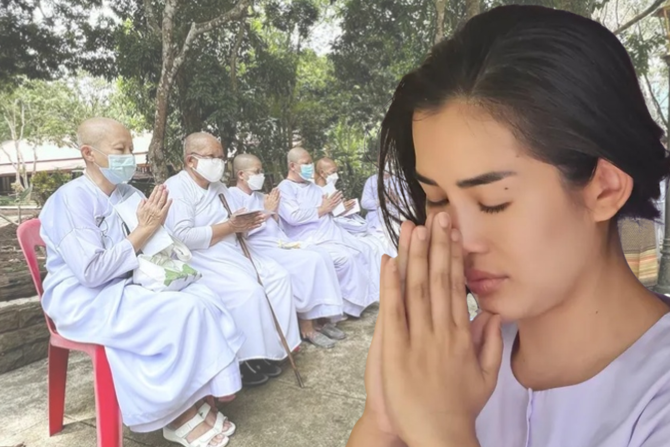 แฟนคลับอนุโมทนาบุญ 'อ.เรนนี่' ช่องส่องผี โกนผมบวชชี