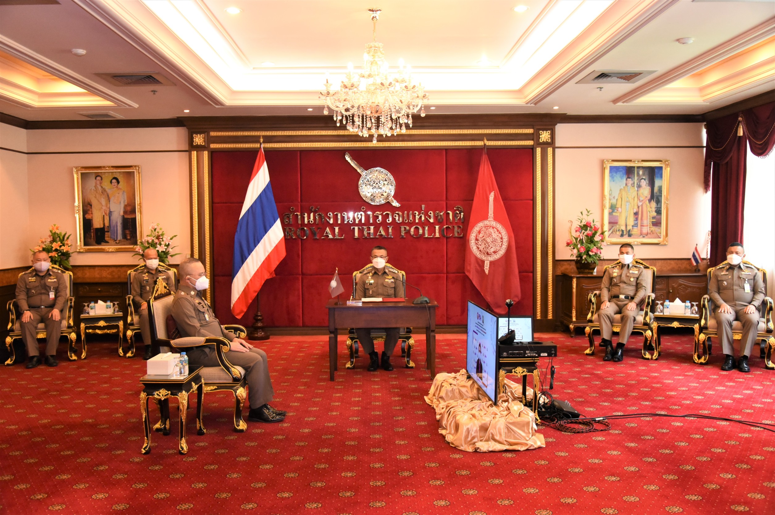 ผบ.ตร.ลงนาม พลังงานในองค์กรด้วยระบบดิจิทัล (Digital Platform)  ผ่านระบบออนไลน์ Zoom Meeting