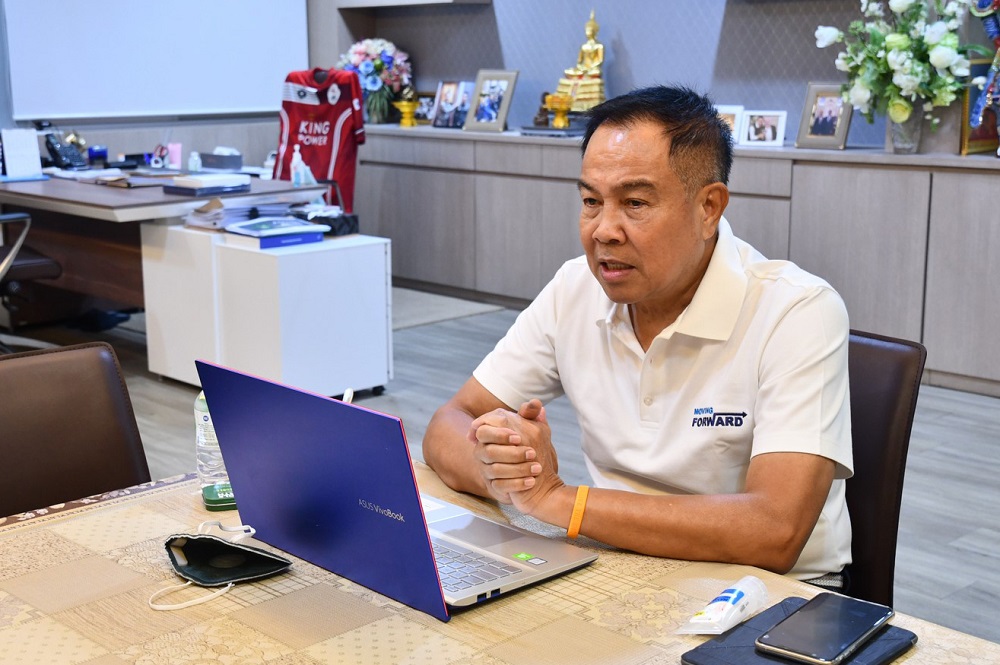 นายกสมาคมบอลฯนำประชุมหัวหน้าฝ่าย ทดสอบระบบWork From Home ลดความเสี่ยงติดเชื้อไวรัสโควิด-19