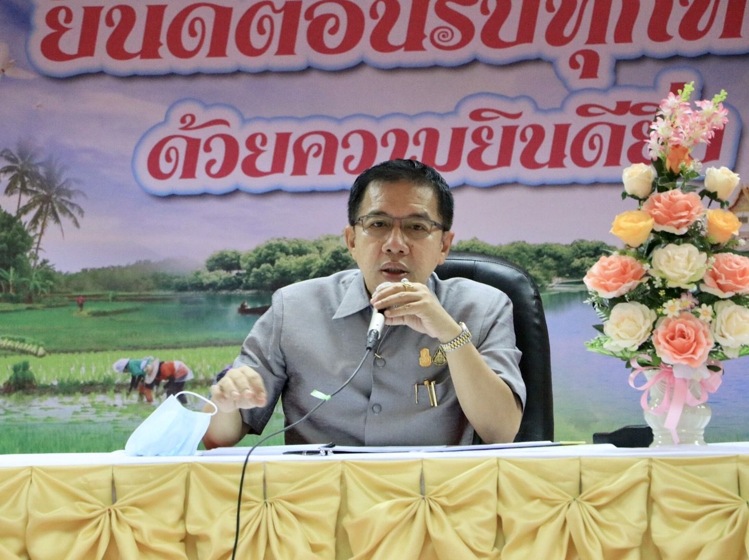 ผู้ว่าฯร้อยเอ็ด ห่วงช่วงฤดูฝน เตรียมความพร้อมรับมือสถานการณ์อุทกภัยในลุ่มน้ำชี 
