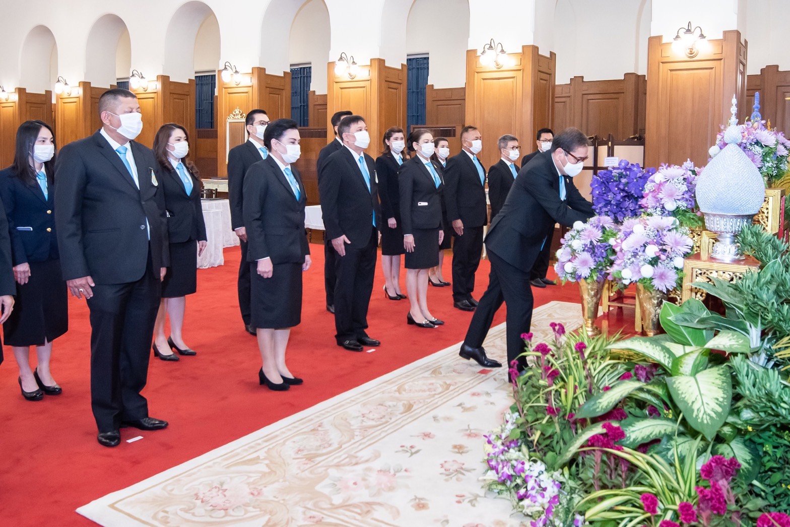 คณะนักศึกษาหลักสูตร สวปอ.มส.SML 2 ลงนามถวายพระพร กรมสมเด็จพระเทพฯ ให้ทรงหายจากพระอาการประชวร