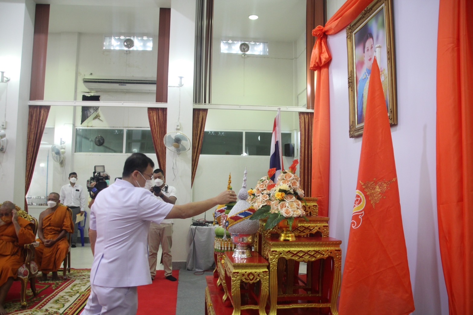 พระภิกษุสงฆ์ สามเณร ร่วมสวดเจริญพระพุทธมนต์ เจริญจิตตภาวนา เพื่อถวายพระพรชัย ‘เจ้าฟ้าพัชรกิติยาภาฯ’ 