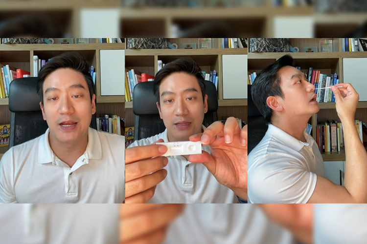 “หมอโอ๊ค สมิทธิ์” โพสต์คลิปสอนวิธีใช้ชุดตรวจ Antigen Test Kit ด้วยตัวเอง