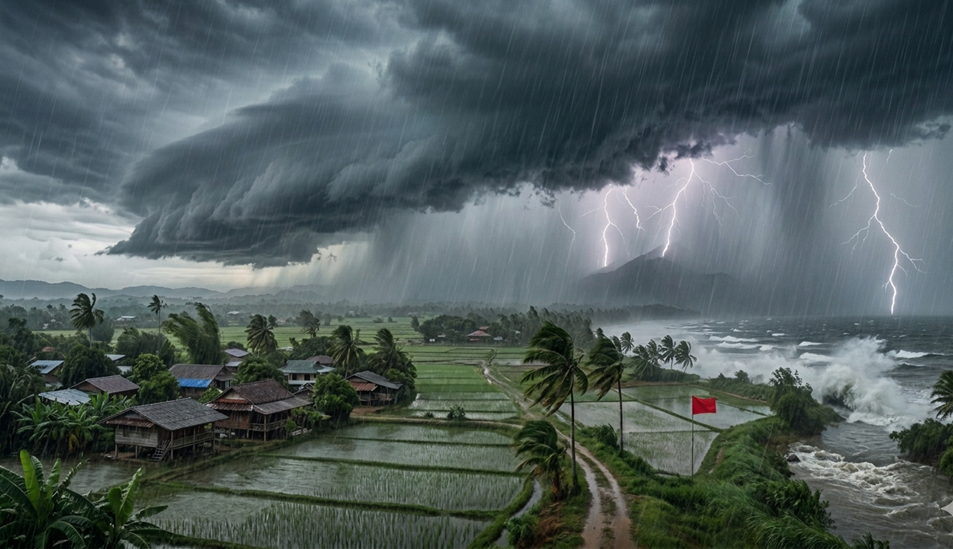 “เหนือ-อีสาน-ใต้” เตรียมตัว! กองทัพฝนจ่อถล่มหนัก 60% ของพื้นที่ ระวังลูกเห็บตก-น้ำป่าหลาก 7-13 พ.ค.นี้