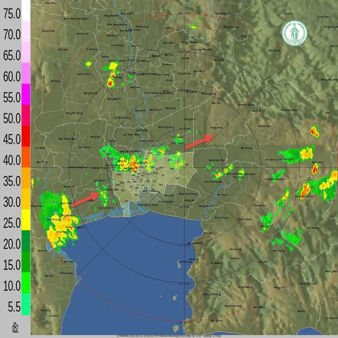 ครึ้มมาเลย! กทม.ฝนตกเล็ก-ปานกลางหลายจุด สูงสุดที่เขตทวีฒนา 20.0 มม.