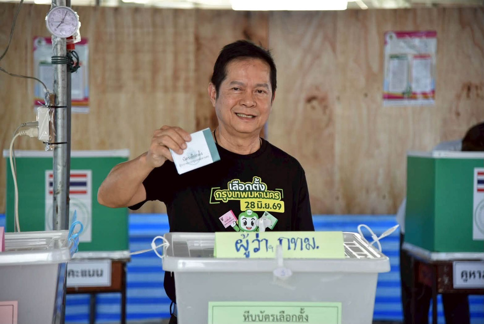 ประธาน กกต. ใช้สิทธิ์เลือกตั้งผู้ว่าฯ กทม.-ส.ก. ลงพื้นที่ตรวจหน่วยเลือกตั้ง ย้ำติดตามทุกขั้นตอนใกล้ชิด