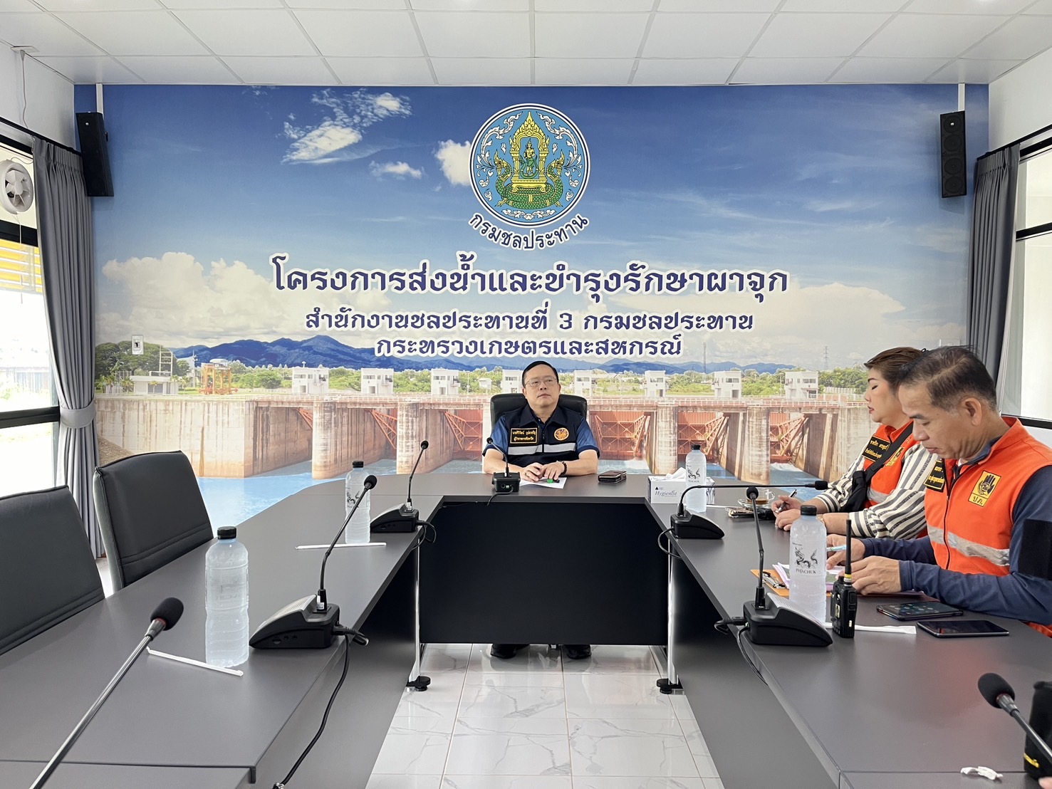โครงการส่งน้ำและบำรุงรักษาผาจุก รายงานสถานการณ์น้ำและข้อมูลการบริหารจัดการน้ำเขื่อนทดน้ำผาจุก