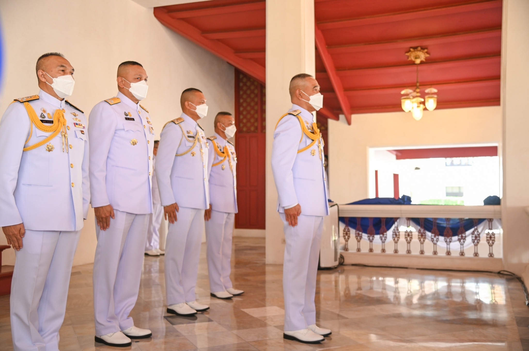 ผบ.ทร. รับการรายงานตนของนายทหารใหม่ ที่สำเร็จการศึกษาจากโรงเรียนนายเรือ ปี 2565