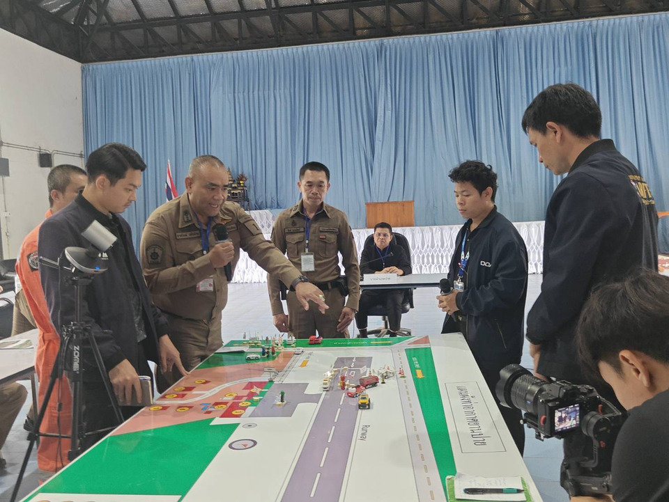 ตำรวจ สภ.ปาย ซ้อมแผนเผชิญเหตุเต็มรูปแบบ ยกระดับความปลอดภัยท่าอากาศยานปาย
